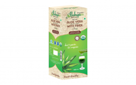 Organic Alohya Natural Aloe Vera With Fiber Juice  Box  1000 millilitre